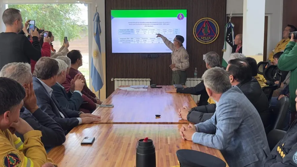 El cierre de la temporada de incendios se realizó en instalaciones del Splif. Foto gentileza. 