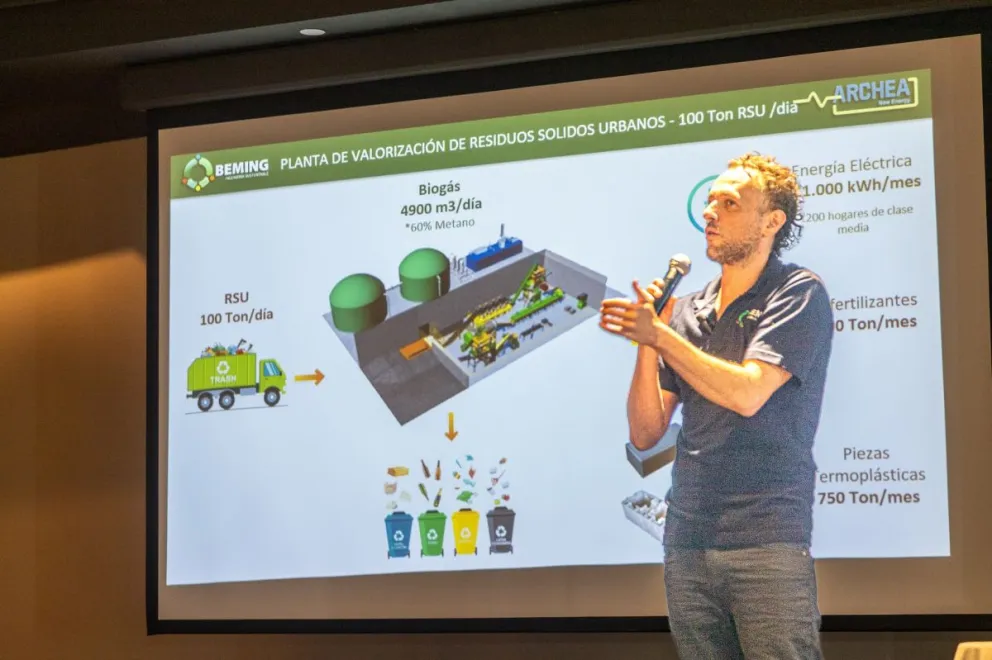 Tres empresas especializadas en innovación ambiental presentaron tecnologías concretas para transformar los residuos. Foto gentileza 