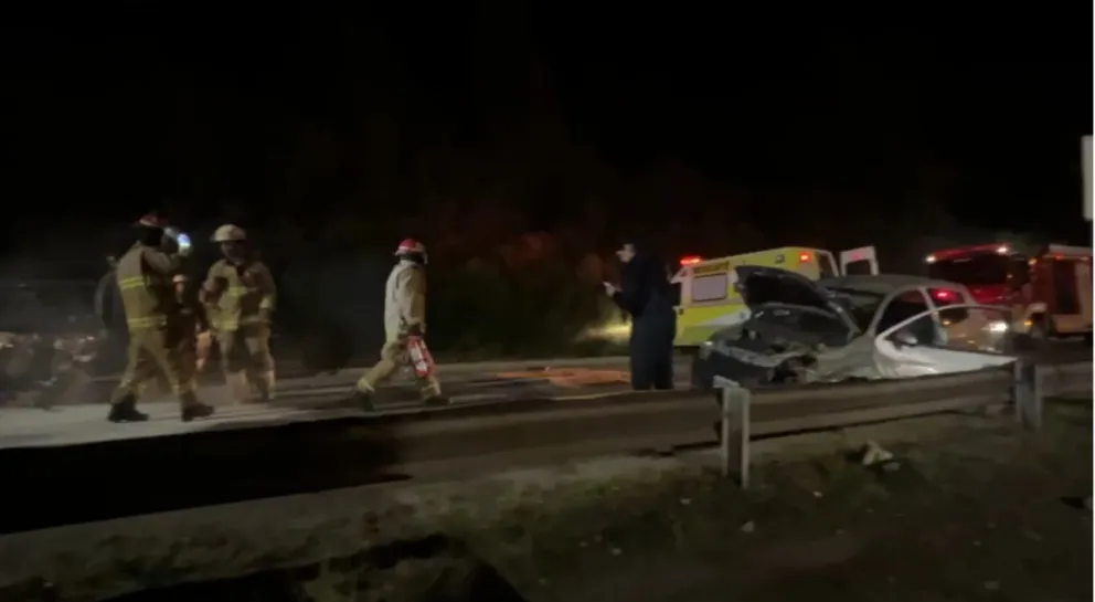 El accidente ocurrió a metros de un lomo de burro.