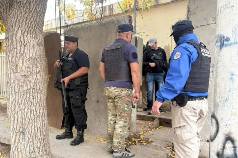 Los allanamientos se realizaron en distintos barrios.