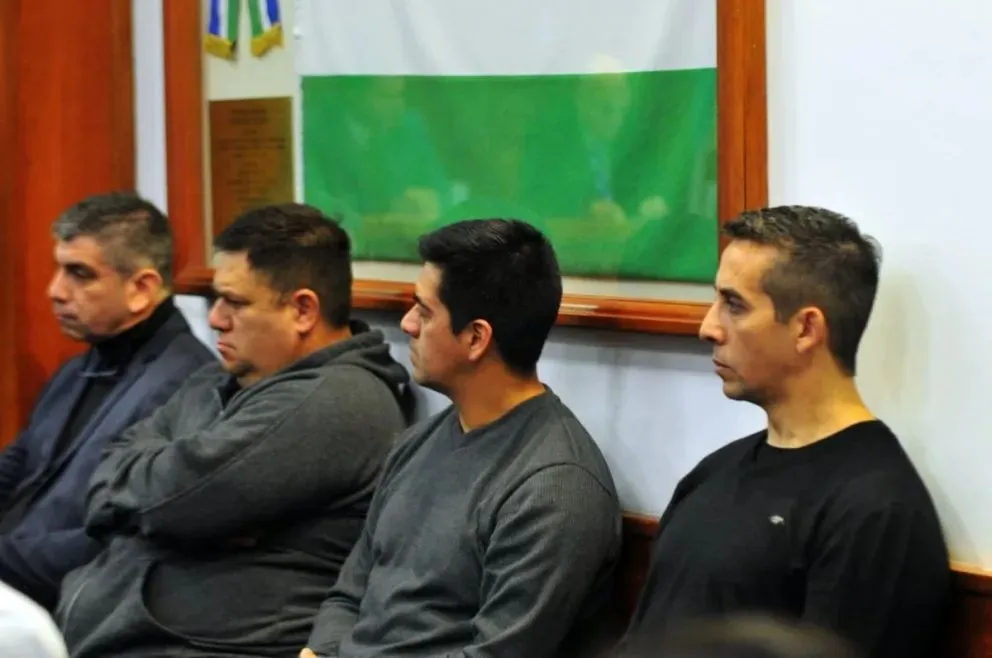 Los cuatro instructores acusados por la muerte de Mandagaray. Foto gentileza: NoticiasNet