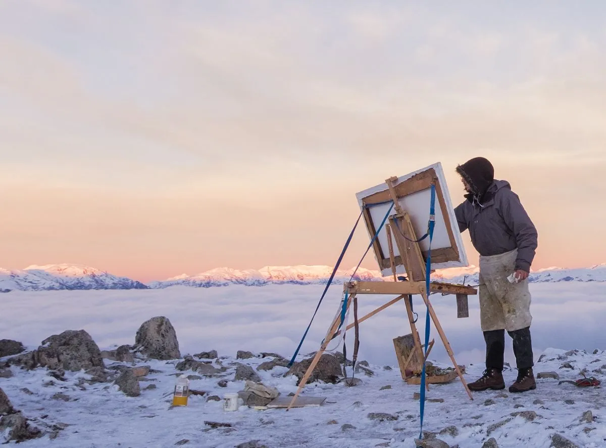 Guido Ferrari: el pintor angosturense que convirtió los paisajes patagónicos en su obra de arte