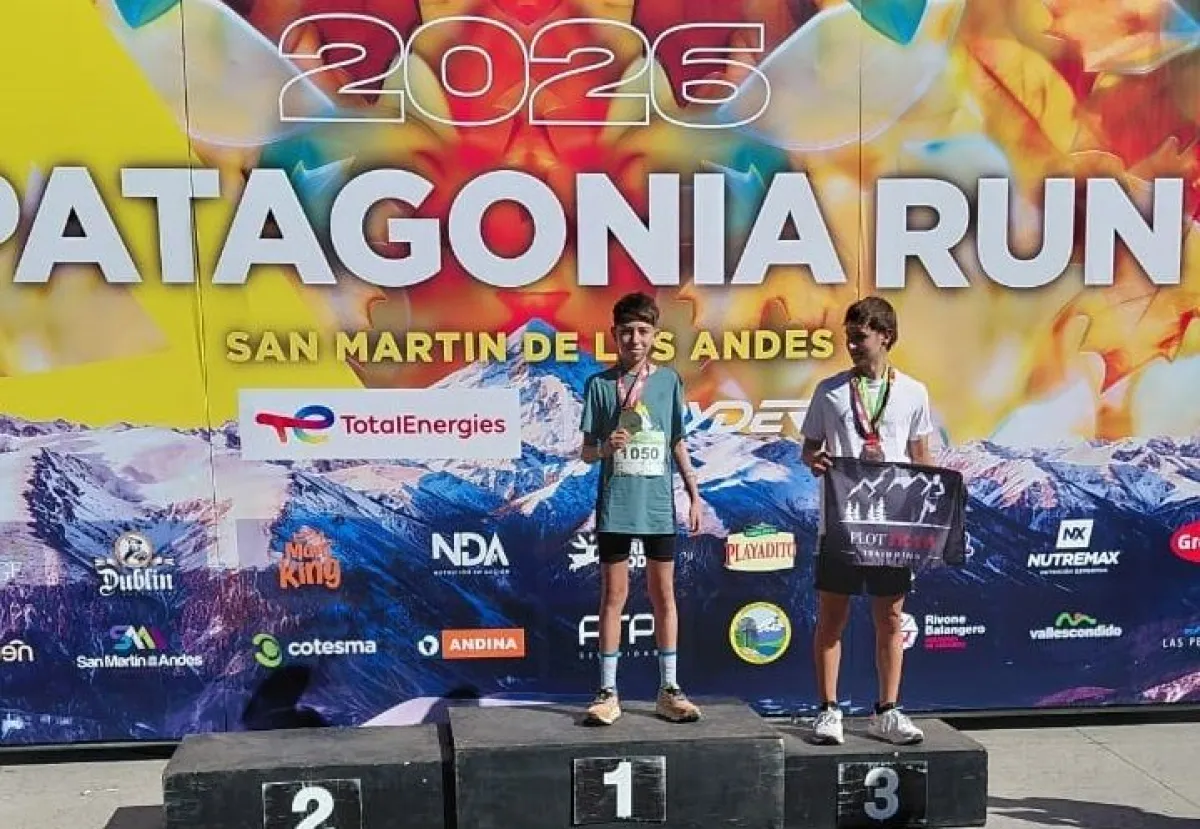 Tiziano Mariqueo brilló en Patagonia Run: sexto en la general de 10K con solo 13 años