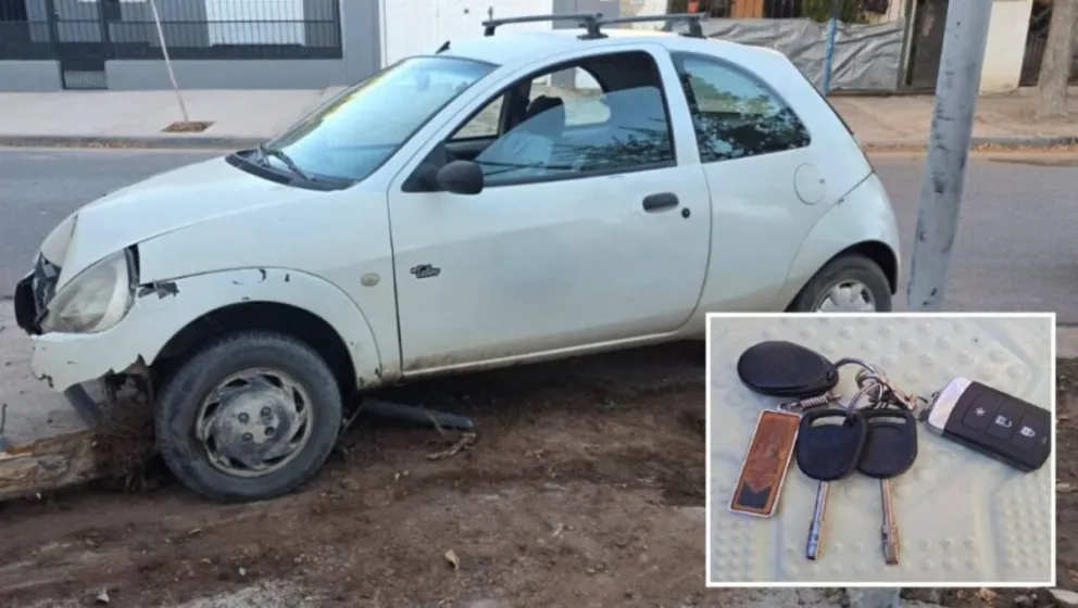Una vecina del barrio encontró las llaves escondidas. Foto: Gentileza Centenario Digital.