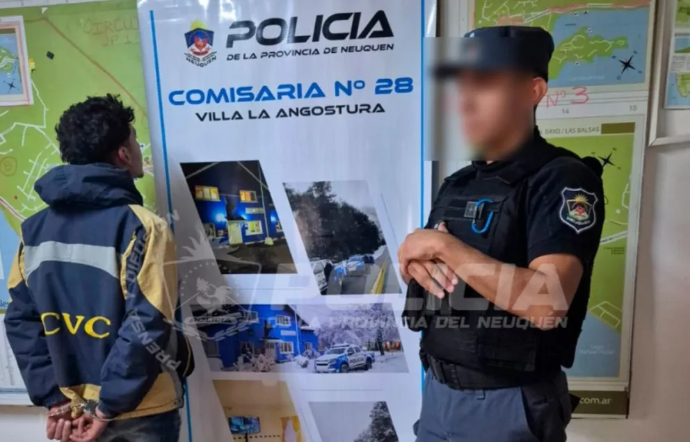 Al momento de la detención el hombre reaccionó de manera violenta e intentó agredir al personal policial. Foto gentileza 