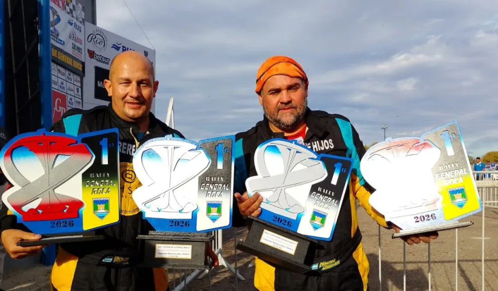 Aman y Debasa, con todos los premios de la A6 y la general. Foto: gentileza.