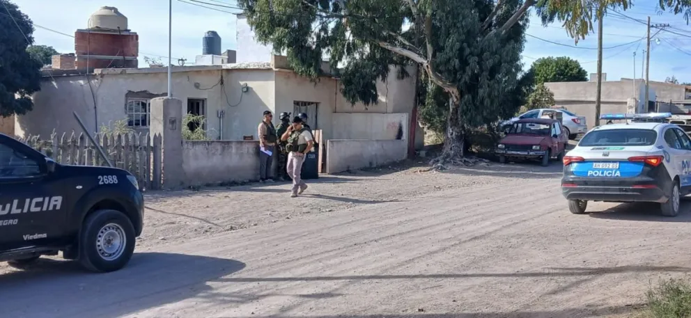 La situación logró ser controlada con la intervención de uniformados. Foto: Policía de Río Negro.