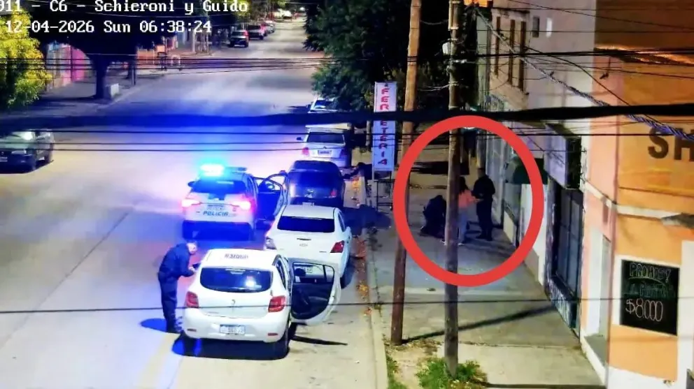 El hombre fue detenido en el lugar, pese a que intentó escapar. Foto: Gobierno de Río Negro.