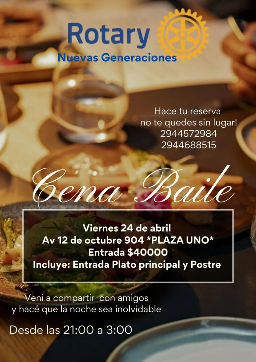 Rotary Nuevas Generaciones organiza una cena show con música de los 80 y 90