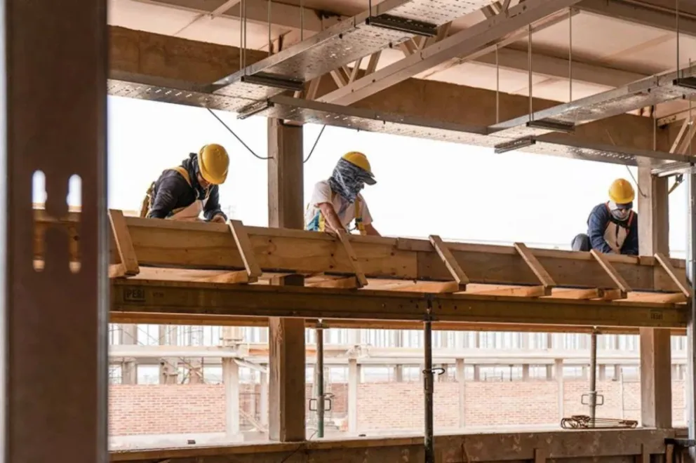 La obra avanza rápidamente.