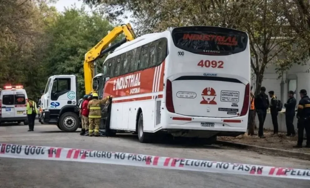 La tragedia se registró en el centro de la ciudad. Foto: Gentileza Radio Ciudad Catriel.