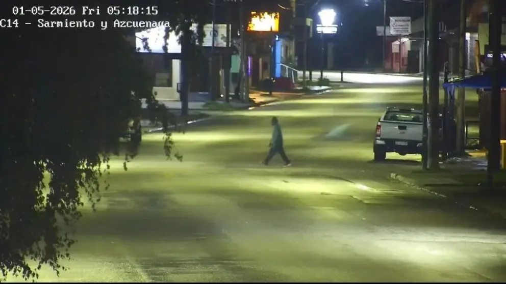 El hombre portaba un cuchillo al momento de ser detenido. Foto gentileza 
