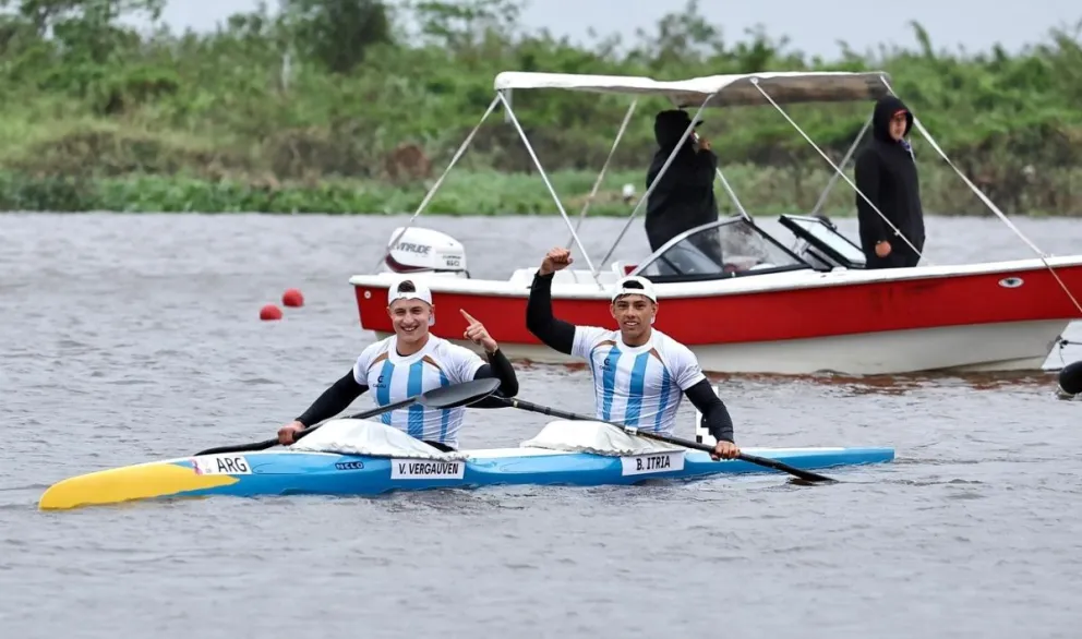 Vergauven e Itria volverán a competir bote, esta vez en el K4. Foto: gentileza.