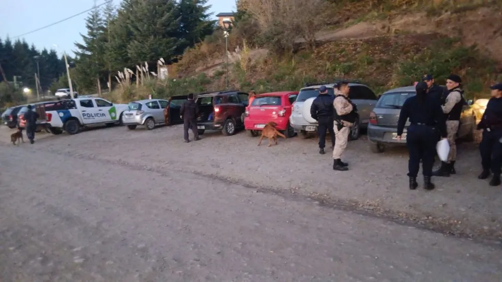 Uno de los rastrillajes de hoy fueron en la zona del cerro Otto. Foto gentileza 