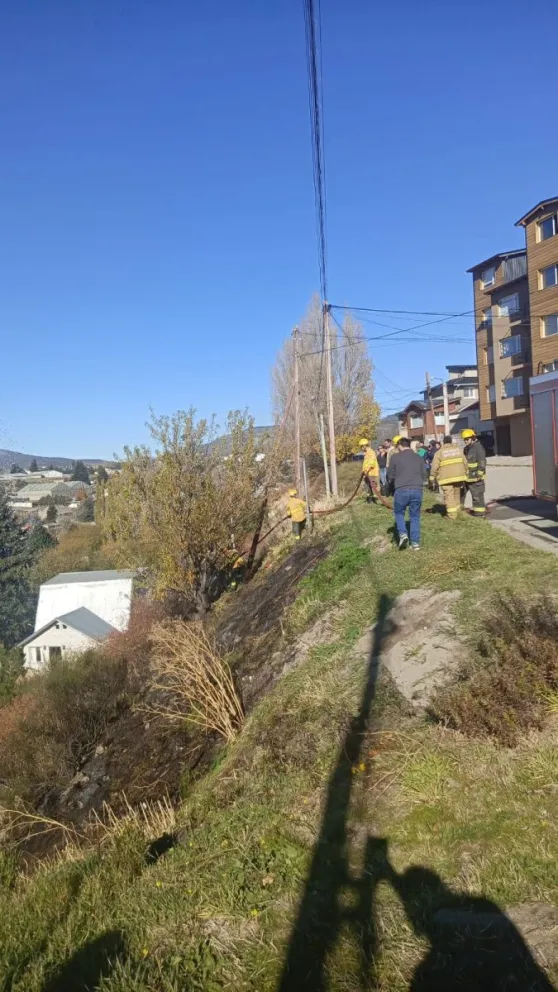 Hubo una rápida intervención ante el inicio del fuego. Foto gentileza