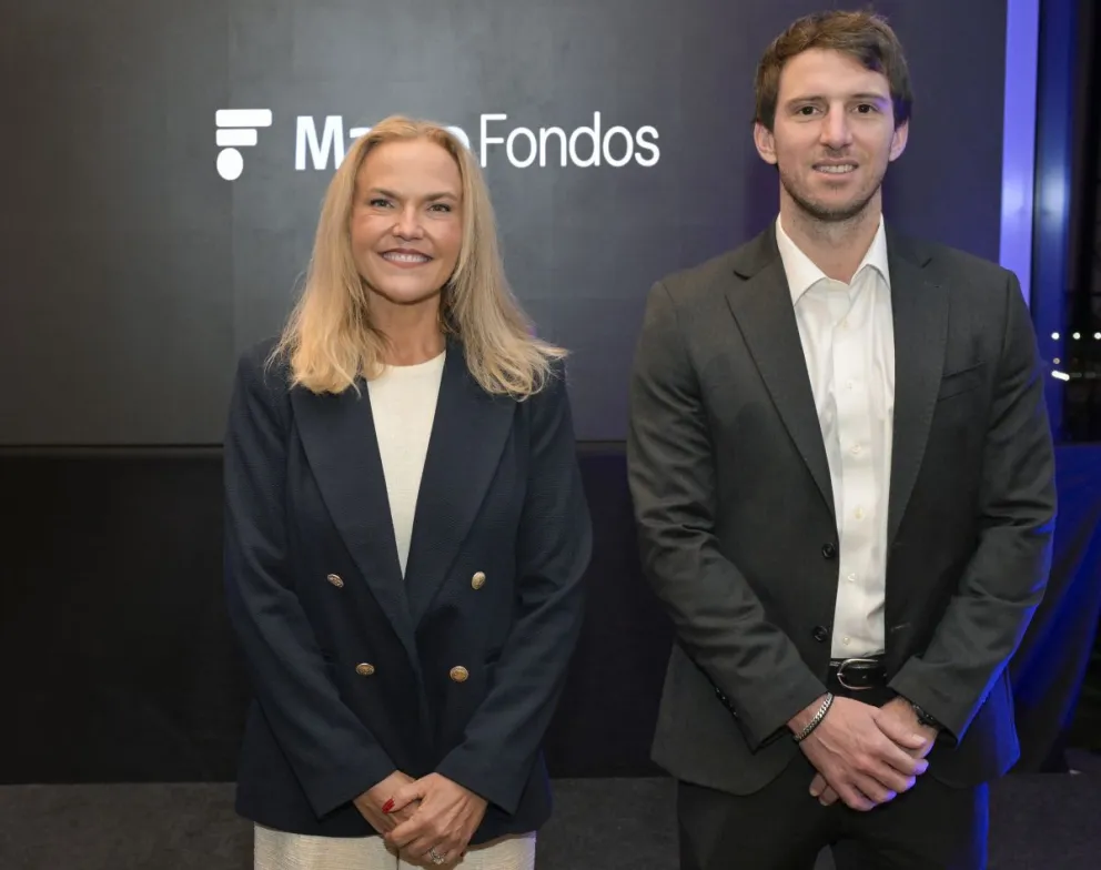 Pilar Gómez Bravo, CFA de MFS y Mateo Brito, Presidente de Macro Fondos. Foto gentileza 