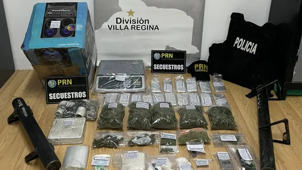 Las investigaciones fueron encabezadas por la División Toxicomanía y Leyes Especiales Alto Valle Este.