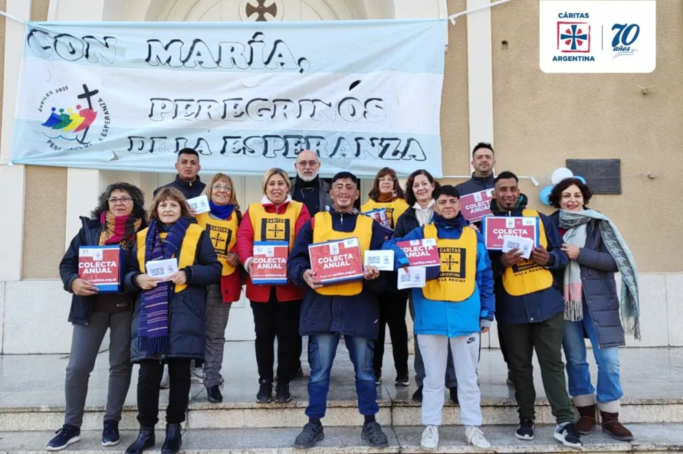 Bariloche se prepara para una nueva colecta solidaria de Cáritas. Foto gentileza