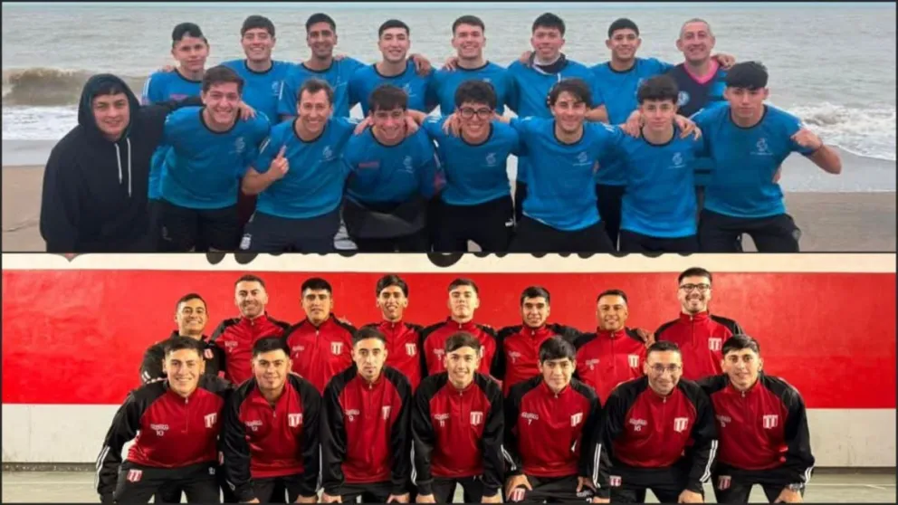 San Esteban y Estudiantes están listos para comenzar la competencia. Fotos gentileza. 