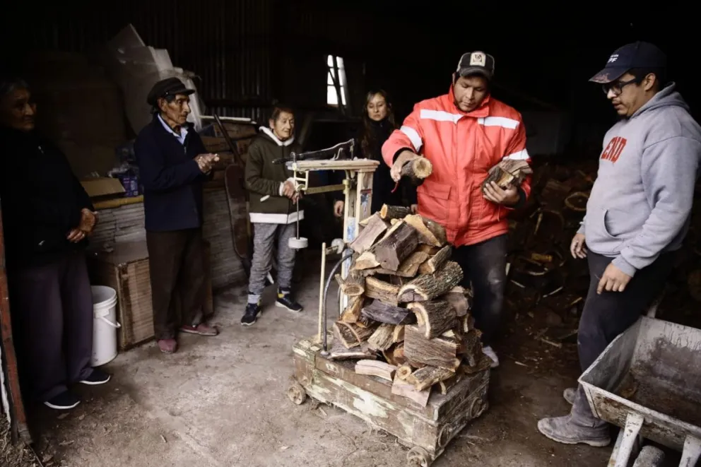 Familias de la zona más fría de la provincia podrán calefaccionarse con el Plan Calor Leña. Foto gentileza 