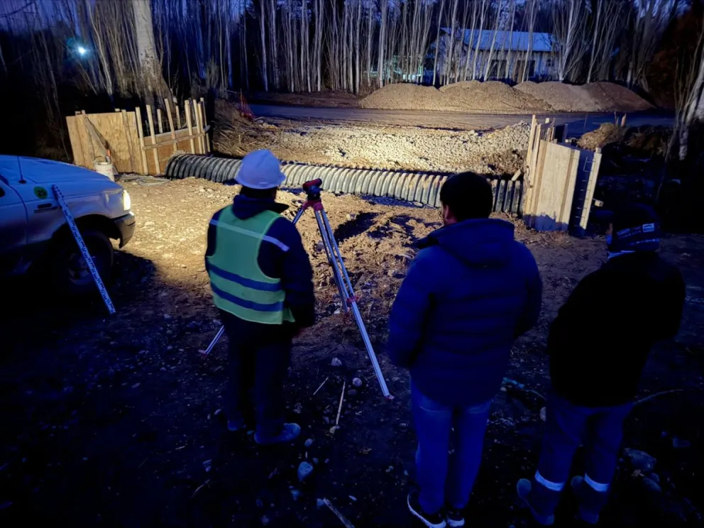 El intendente recorrió una obra clave para Cipolletti.