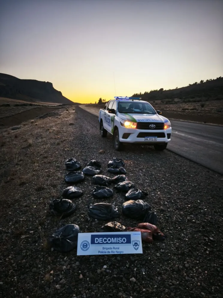 El procedimiento se realizó por personal de la policia rural. Foto gentileza 