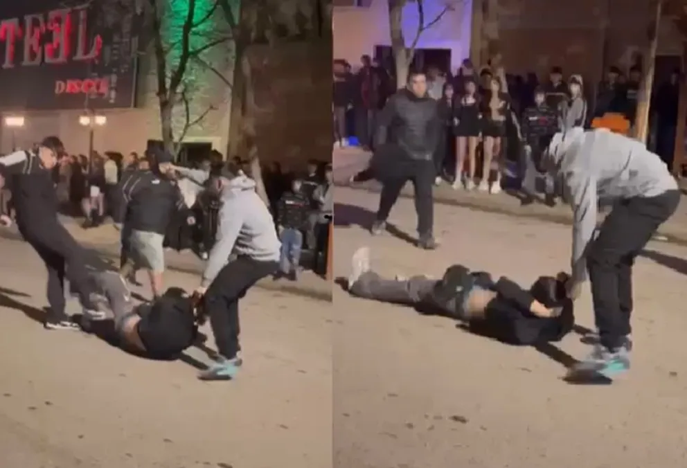 Feroz golpiza en un boliche de Centenario.