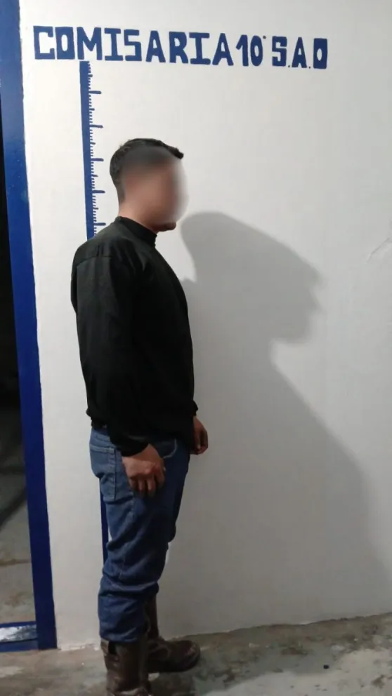El ciudadano quedó alojado en calidad de detenido a disposición de la Justicia. Foto: Policía de Río Negro.