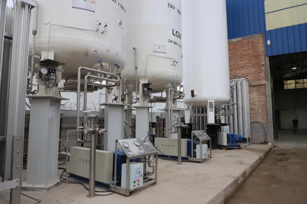 La empresa se dedica a la provisión de gases para el sector sanitario y la industria energética. Foto: gobierno de Río Negro.