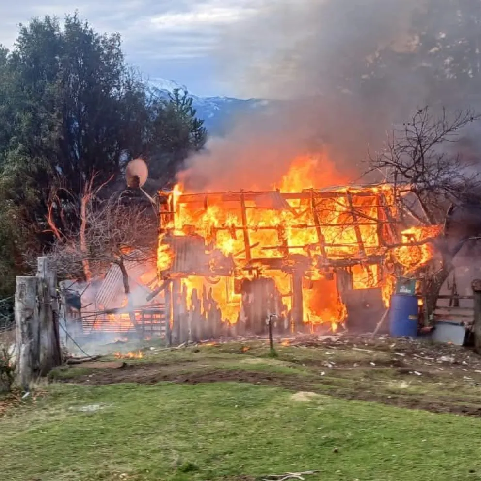 Gracias al trabajo conjunto, evitaron que el fuego se propague. Fotos: Parque Nacional Lanín.