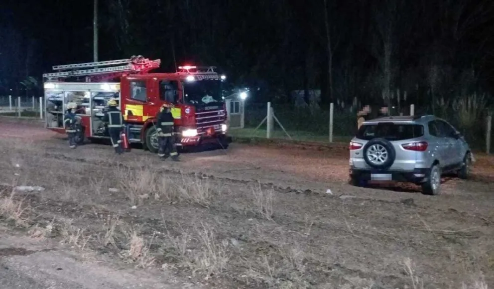 Vuelco en la Ruta 7. (Foto: gentileza Centenario Digital)