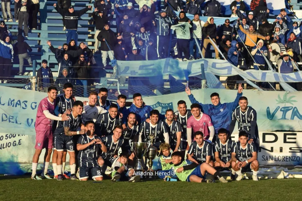 El actual bicampeón Atlético Regina festejó ganando el clásico reginense. Foto: Ariadna Heredia - prensa Atlético Regina.