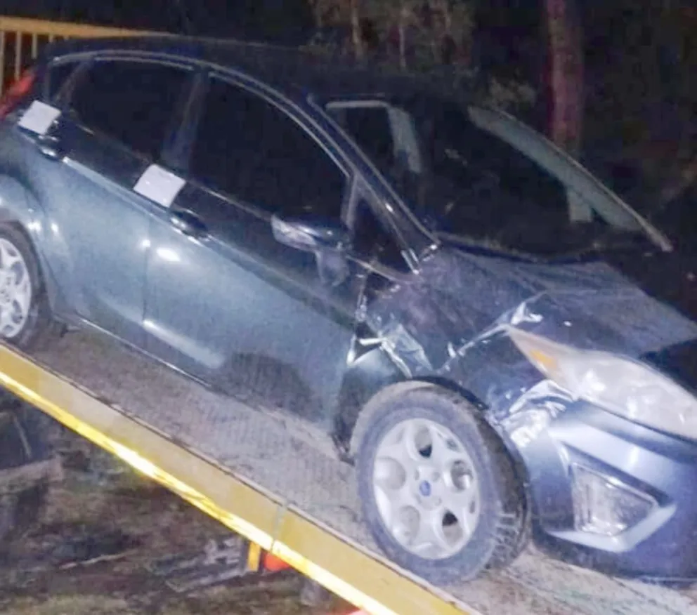 El vehículo fue secuestrado en un predio ubicado en la calle Quimey Mahuida de Villa Mascardi. Foto: Gobierno de Río Negro.
