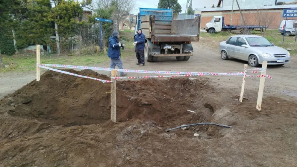 El objetivo de la obra es optimizar el escurrimiento del agua y prevenir anegamientos. Foto gentileza