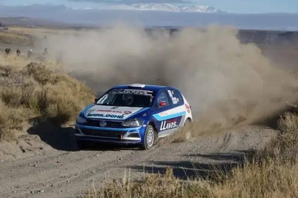 Daniel Llanos acelerado en la jornada del sábado por caminos zapalinos. Foto: gentileza.