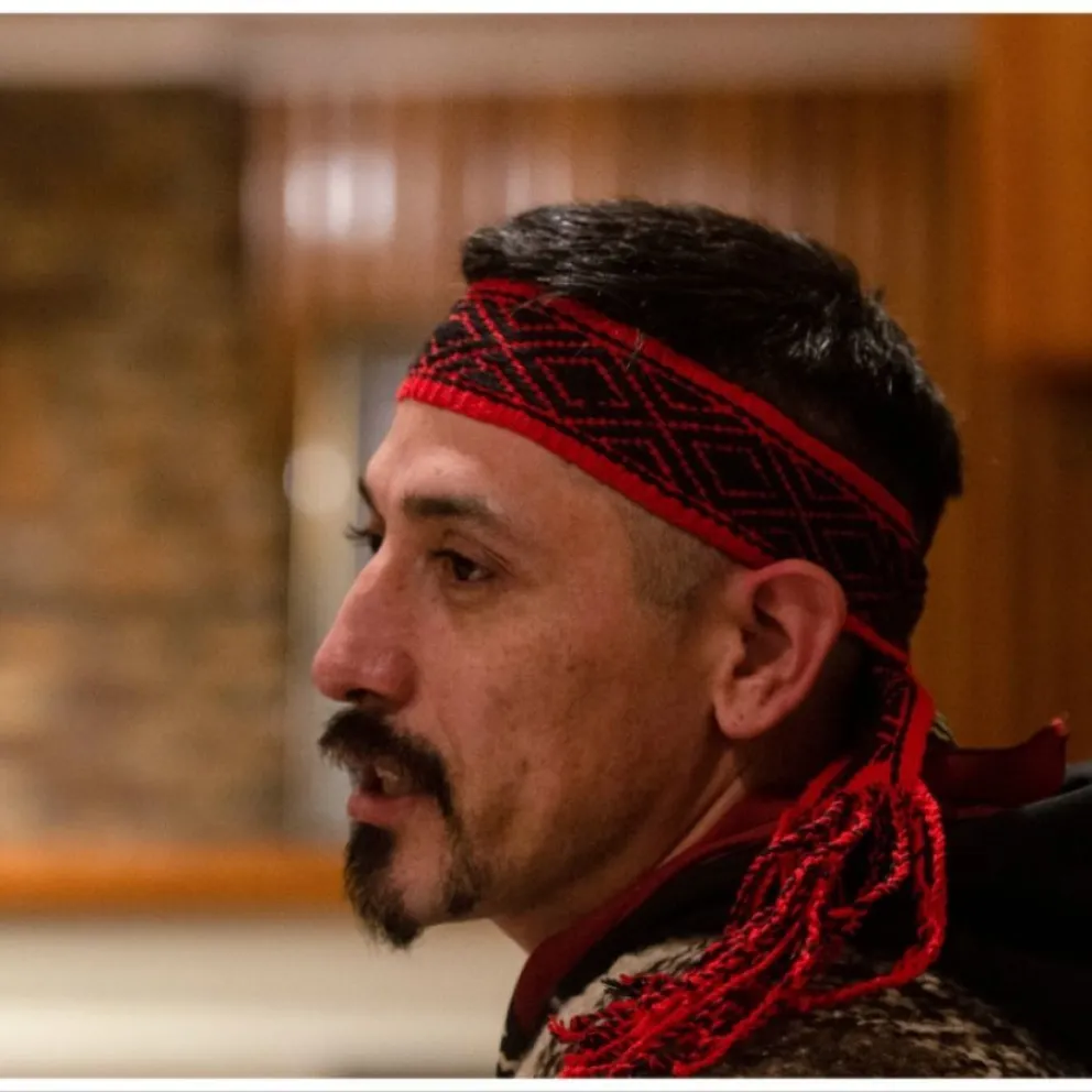 Jones Huala finalmente fue trasladado de Rawson a Esquel. Foto gentileza
