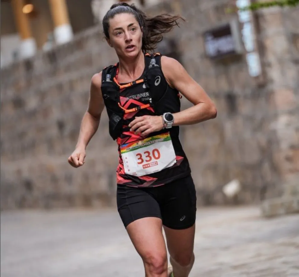 Florencia corriendo en suelo europeo. Brillante presente de la neuquina. Foto: gentileza.
