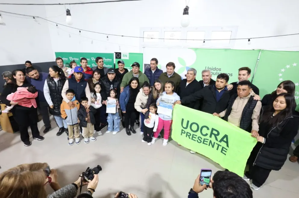 La Provincia suma más servicios para que familias viedmenses comiencen a proyectar un mejor futuro. Foto gentileza 