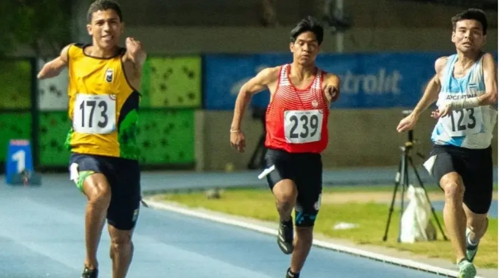 Piriz, de Cinco Saltos, brilló en Colombia y subió al podio. Foto: prensa Río Negro. 