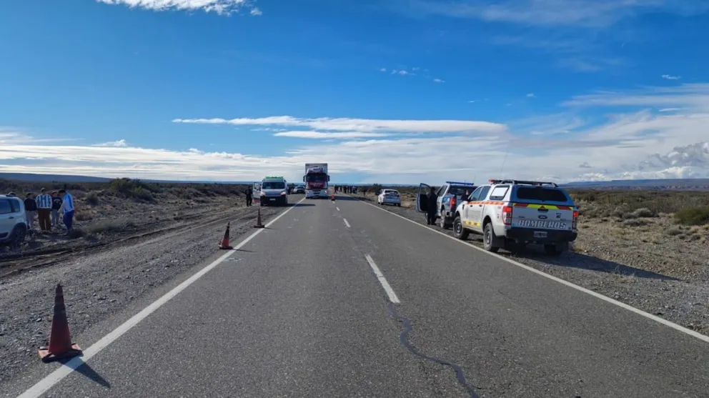 Transito con demoras por el accidente. Máxima precaución. Foto gentileza VN
