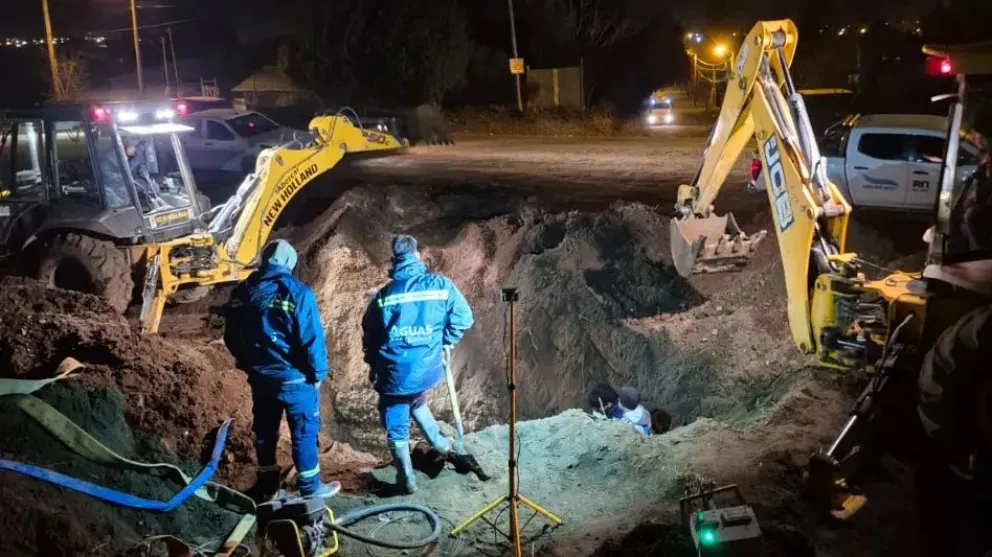 El conducto afectado se encontraba ubicado a más de cinco metros de profundidad.