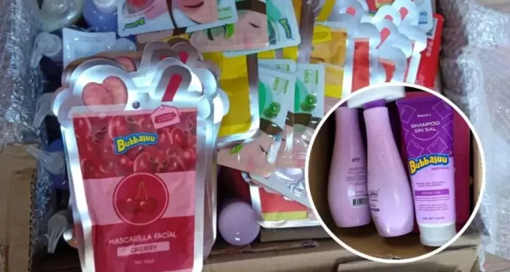 Los agentes encontraron una partida considerable de artículos cosméticos que no figuraban en la documentación de traslado. Foto: gentileza.