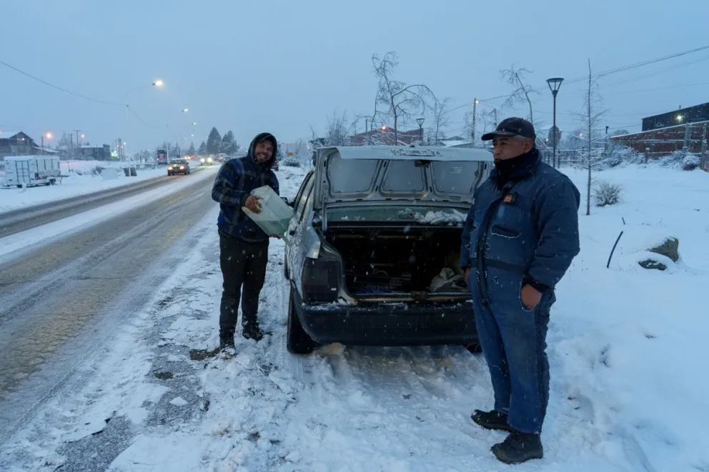 El clima anuncia una semana con nevadas y bajas temperaturas. Fotos: Marcelo Martínez.