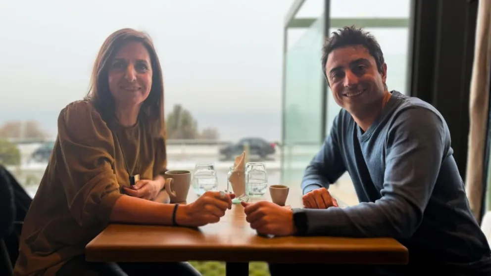 Gonzales Abdala y Fullone sellaron el traspaso. Foto gentileza 