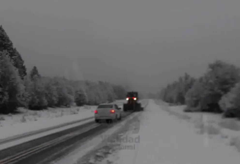 La ruta 40 estará cerrada durante la noche debido a las malas condiciones climaticas. Foto gentileza 