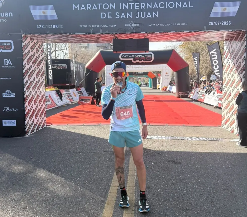 El reginense Alain Navarro brilló en San Juan. Otra gran actuación. Foto: gentileza.