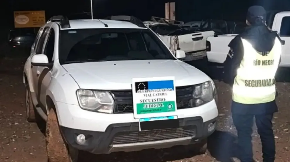 Se trata de una camioneta Renault Duster que ya quedó a disposición de la Justicia.