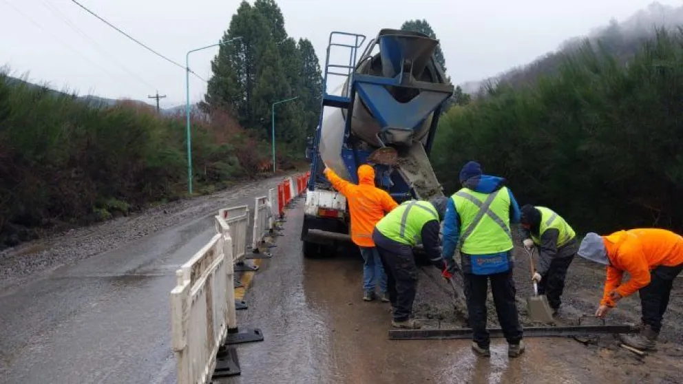 El Municipio solicitó a los vecinos y conductores circular con extrema precaución y respetar las señalizaciones. Foto: Municipalidad de San Martín de los Andes. 