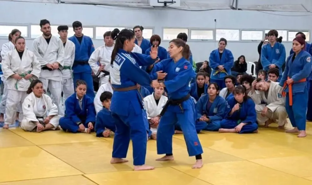 "La Peque" y toda su experiencia junto al judo neuquino. Foto: gentileza.