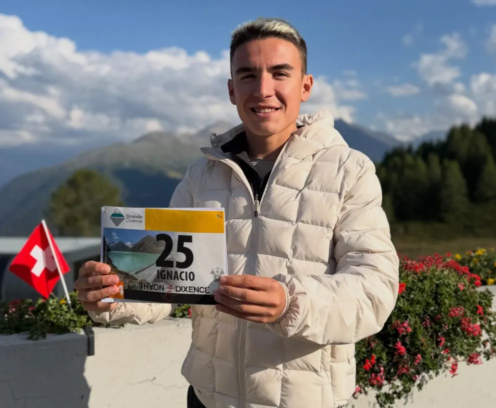 "Nacho" Reyes antes de la largada. Brilllante tarea en Europa. Foto: gentileza.